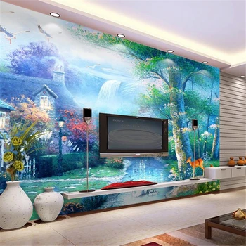 beibehang3d китайские горы и вода ТВ фон обои гостиная спальня фрески обои для стен 3 d бесплатная доставка