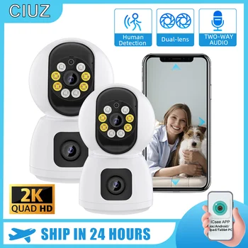 iCSee 2K 4MP PTZ IP-Камера WIFI Smart Home Security Камеры Видеонаблюдения Двухстороннее Аудио Baby Pet MonitorVideo Cam