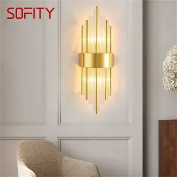 · Внутренний настенный светильник SOFITY, бра, современный светодиодный светильник из золота, Декоративный для домашней спальни