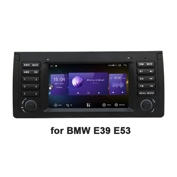 Авто CarPlay Авторадио 2 Din Android Автомобильный DVD Видео Радио GPS Spin Butoon Для BMW X5 E53 M5 5 Серии E39 2000 2001 2002 2003 2007