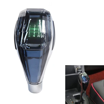 Автомобильные Универсальные ручки со светодиодными кристаллами Ручка переключения передач механической коробки передач Головка рычага переключения передач для Toyota Honda Hyundai Nissan 0
