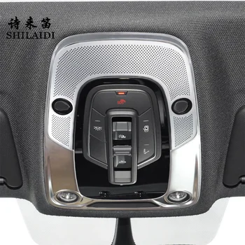 Автомобильный Аудио Динамик кнопка Внутренняя Передняя Лампа Для Чтения Рамка Декоративная Наклейка Накладка Для Audi A4 B9 A5 2017-2023 Автоаксессуары