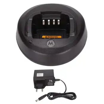 Адаптер для Портативной Рации Настольное Зарядное Устройство со Светодиодным индикатором для Motorola CP185/EP350/CP476/CP477/CP1300 EU Plug 220-240 В
