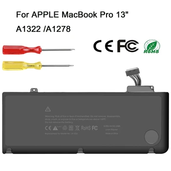 Аккумулятор 10,95V 63.5Wh A1322 A1278 для Apple MacBook Pro 13