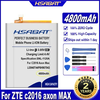 Аккумулятор HSABAT 4800mAh Li3940T44P8h907043 для ZTE Axon Max C2016, Аккумуляторы Axon Max C2016 с двумя SIM-картами 0