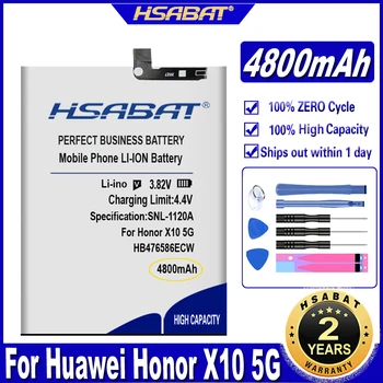 Аккумулятор HSABAT HB476586ECW 4800mAh для аккумуляторов Huawei Honor X10 5G