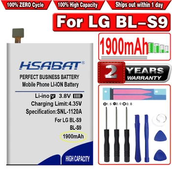 Аккумулятор высокой емкости HSABAT 1900 мАч для смартфона LG BL-S9
