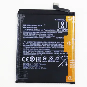 Аккумулятор телефона BM3K 3200 мАч Сменный аккумулятор для аккумуляторов Xiaomi Mi Mix 3 Mix3 0