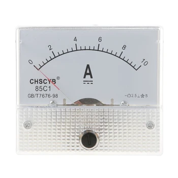 Аналог 0-10A для панельного измерителя постоянного тока, амперметра, прямоугольного измерительного детектора