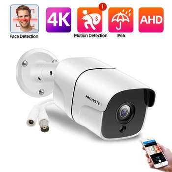 Аналоговая камера AHD, 8 МП, 5 Мп, проводная IP-камера, защищенная от непогоды, ночного видения для видеонаблюдения, DVR, система безопасности HD