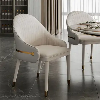 Банкетный дизайн, Свадебные стулья, Роскошная гостиная, Белое кресло для отдыха, Одноместное Кожаное кресло для отдыха, мебель Nordic Sillas 0
