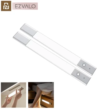 Беспроводной датчик освещения EZVALO Автоматический интеллектуальный индукционный ночник Светодиодная подсветка для индукции человеческого тела в спальне общежития Настенное освещение