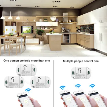 Беспроводные Переключатели Tuya APP Wifi Wireless Switches Automation Совместимы С Alexa Google Home Smart Home