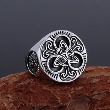 Бутик креативного кольца с рисунком викинга из нержавеющей стали 3 в 1, модное кольцо в стиле ретро для подростков в скандинавском стиле, панк, высококачественный ювелирный подарок