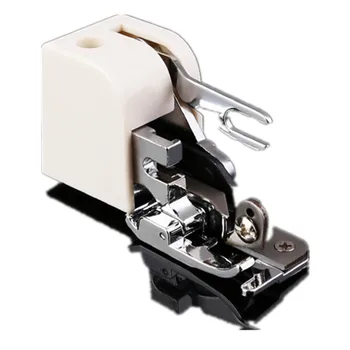 Бытовая многофункциональная электрическая швейная машина с фиксирующей кромкой, режущей кромкой, прижимающей и копирующей кромкой и прижимающей лапкой