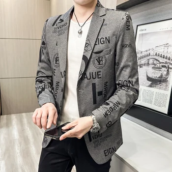 Весенний новый блейзер с длинными рукавами 2023, Корейская версия приталенного красивого молодежного модного повседневного костюма-пиджака 