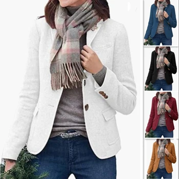 Весна и осень 2023, новое твидовое женское пальто, маленькие блейзеры, пальто и куртки для женщин
