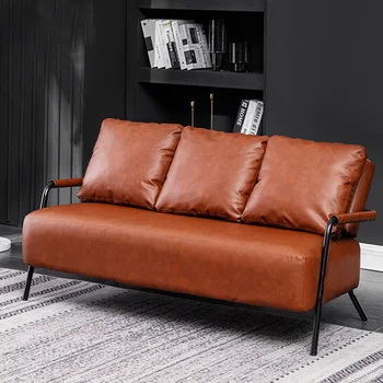 Винтажный диван Relax С откидной спинкой, кожаный диван для отдыха, диван для взрослых, Обеденный диван для чтения, Мебель для гостиной Soggiorno