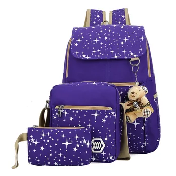Вместительный детский рюкзак с медведем, детские школьные сумки для подростков, школьные рюкзаки для девочек с принтом, милая школьная сумка