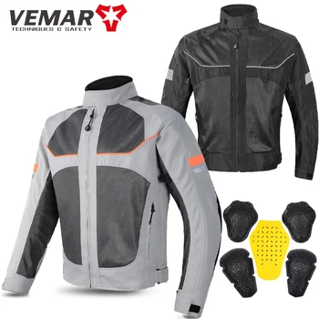 Водонепроницаемая мотоциклетная куртка Vemar, летняя зимняя мужская байкерская куртка, куртка для мотокросса с дышащей сеткой, одобрение CE