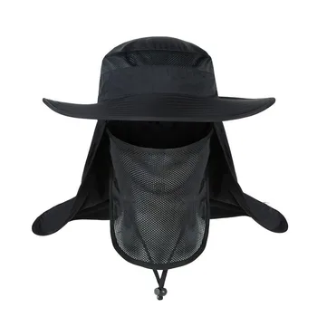 Водонепроницаемые Большие шляпы-ведра с широкими полями, Новая летняя ветрозащитная солнцезащитная шляпа SPF 30 + с защитой от ультрафиолета, рыболовная шляпа, кепка рыбака