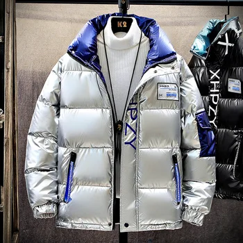 Высококачественная мужская пуховая куртка 2020 года, брендовая одежда, повседневные теплые пальто с капюшоном и воротником, зимние куртки, ПАРКИ, мужские ветровки 0