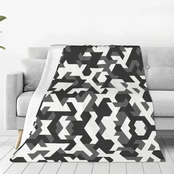 Городское камуфляжное Фланелевое одеяло в стиле милитари, забавное покрывало для дивана, постельного белья, Плюшевое Тонкое одеяло для гостиной