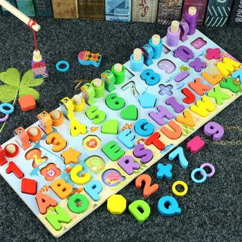 Деревянные развивающие игрушки Монтессори для детей, обучающие игрушки для детей раннего возраста, игрушка в виде доски для подбора цвета для 3-летних детей в подарок