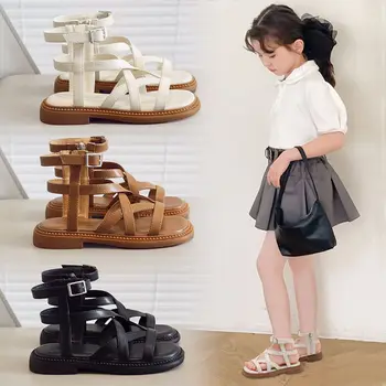 Детская обувь, детские сандалии для девочек, летняя детская обувь для маленьких девочек, модные сандалии Enfant Fille Sandalen от 2 до 8 лет
