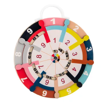 Детские деревянные часы Монтессори, игрушки для изучения Час, минута, секунда, красочные часы, игрушки для детей раннего дошкольного возраста, учебные пособия