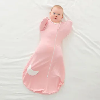 Детский спальный мешок для детей 0-9 месяцев, съемный на молнии, Четыре сезона, толстое пеленальное одеяло с защитой от ударов, детский спальный мешок для детей