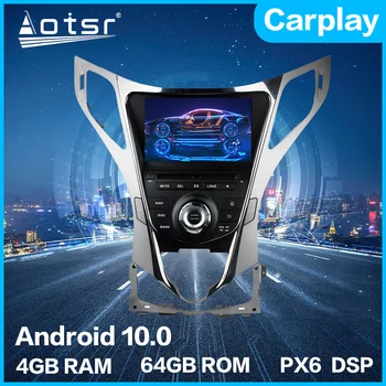 Для Hyundai AZERA Grandeur i55 Android 10 Автомобильный Мультимедийный DVD-плеер 4G + 64GB PX6 Автоматическая GPS-Навигация Стерео радио DSP Carplay 0