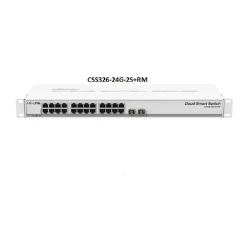 Для Mikrotik CSS326-24G-2S + RM 24-портовый гигабитный коммутатор Ethernet с двумя SFP + портами Сетевой коммутатор 1U 0