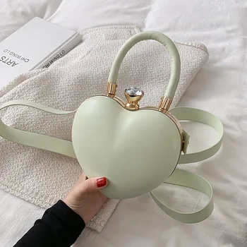 Женская мини-сумочка, модная сумка в форме сердца, женская сумка через плечо, женская сумка в стиле Лолиты, сумка для девочек