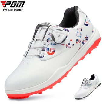 Женская обувь для гольфа PGM, водонепроницаемые противоскользящие женские Легкие Мягкие Дышащие Кроссовки, Женская спортивная обувь с ремешком на ручке XZ242
