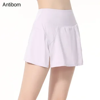 Женская спортивная юбка Antibom с антибликовым покрытием для бега, тенниса, бадминтона, плиссированные шорты для фитнеса