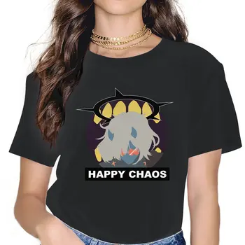 Женская футболка Happy Chaos Kawaii Girls Guilty Gear 5XL, блузки Harajuku, повседневные винтажные топы с коротким рукавом 0