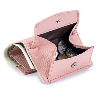 Женские кошельки из натуральной кожи, модный маленький кошелек с мини-карманом для монет, кошелек с Rfid-блокировкой, дизайнерский портфель Damski