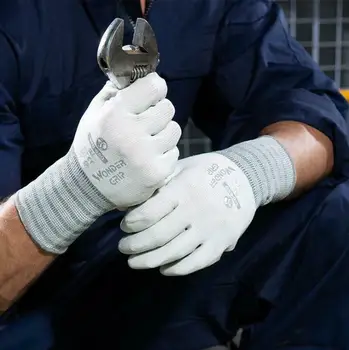 Защитные перчатки из нитрилового полиэстера Wonder Grip, резиновые водонепроницаемые перчатки с покрытием ладоней