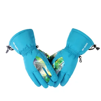 Зимние Лыжные перчатки Fonoun для взрослых Из плотного плюша, Удобные Дышащие Износостойкие Полиуретановые Противоскользящие Водонепроницаемые FNN01