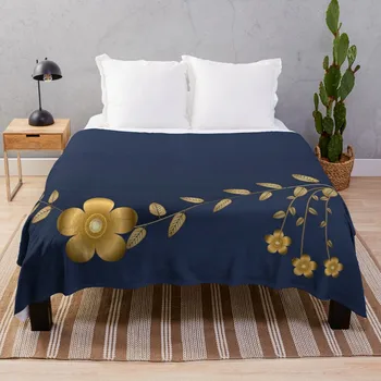 Золотой абстрактный цветочный узор в виде мандалы для фона, пригласительное флисовое одеяло для домашнего декора на открытом воздухе