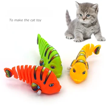 Игрушка для домашних кошек, Пружинящие качели, Рыбья шерсть, Дразнящая кошка, Пластиковая игрушка для домашних животных, игрушки для кошек, Интерактивные товары для домашних животных для кошек 0