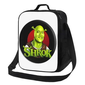 Изготовленная на заказ сумка для ланча с Дуэйном Шреком, мужская и женская сумка-холодильник, теплый изолированный ланч-бокс для учащихся школы