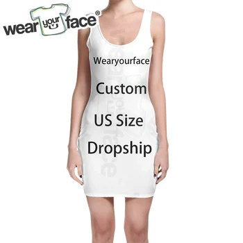 Изготовленный на заказ Челнок американского размера с 3D принтом, сексуальная клубная майка в стиле Хип-Хоп, летние топы в уличном стиле, женское платье