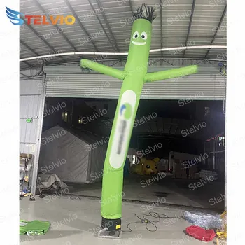 Индивидуальный надувной воздушный танцор высотой 5 метров для украшения всех магазинов / Зеленые воздушные шары Sky Tube