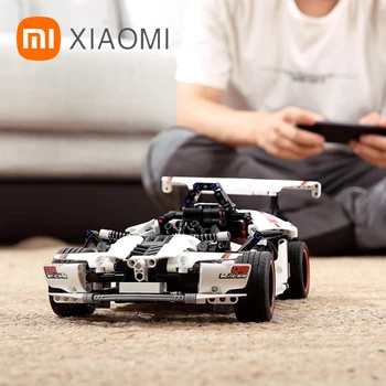 Интеллектуальные строительные блоки Xiaomi, шоссейные гонки, Электрическая игрушка с полным приводом и дистанционным управлением, подарок для детей Мальчику На День рождения, Робот