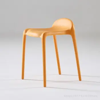 Итальянские обеденные стулья в скандинавском стиле, Современный минималистичный Компактный Дизайнерский шезлонг, Ресторанные барные стулья С низкой спинкой, Мебель Sillas