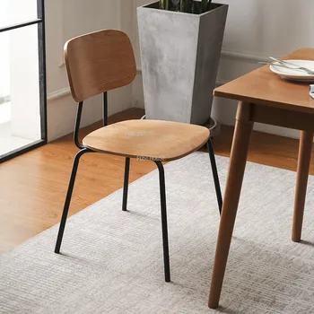 Итальянский обеденный стул FOSUHOUSE, Скандинавский стул, простые роскошные обеденные стулья для кухни, Домашняя мебель, Кованое железо, стул для кафе