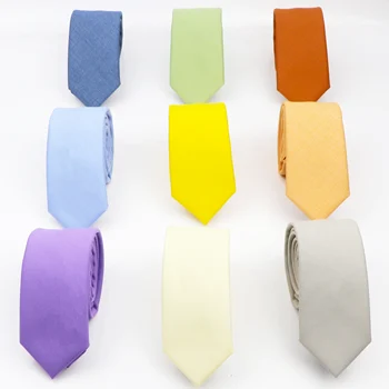 Классическая мужская мода для отдыха, однотонный хлопковый галстук, официальный костюм, свадебный галстук, высококачественный шейный платок толщиной 6 см