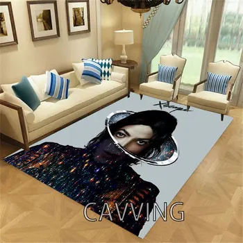 Ковры с 3D принтом Майкла Джексона, мягкий фланелевый коврик, коврики, Противоскользящий большой ковер, украшение дома для спальни, гостиной